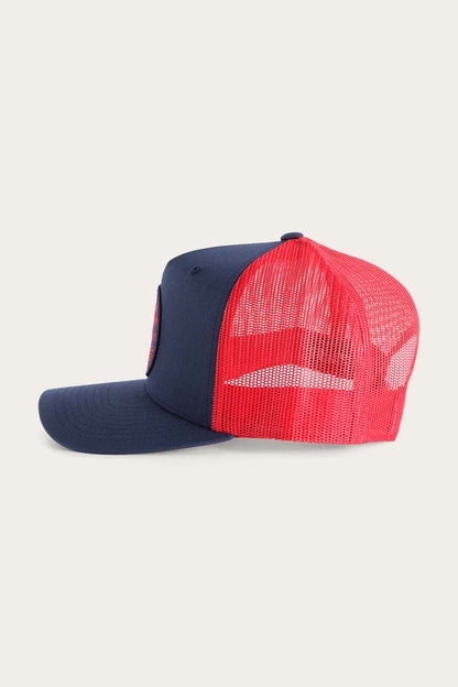 Signature Bull Trucker Cap - Navy/Red