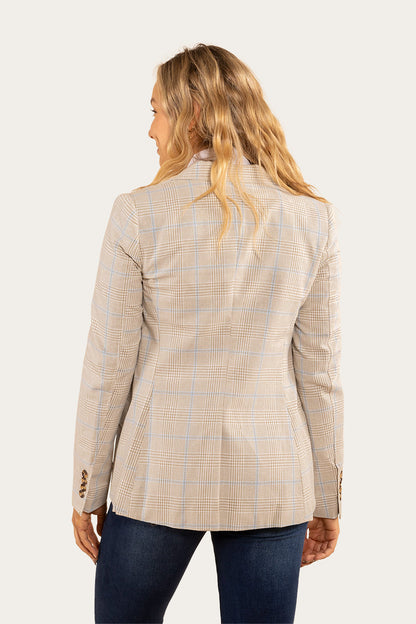 Amelia Womens Blazer - Dark Sand