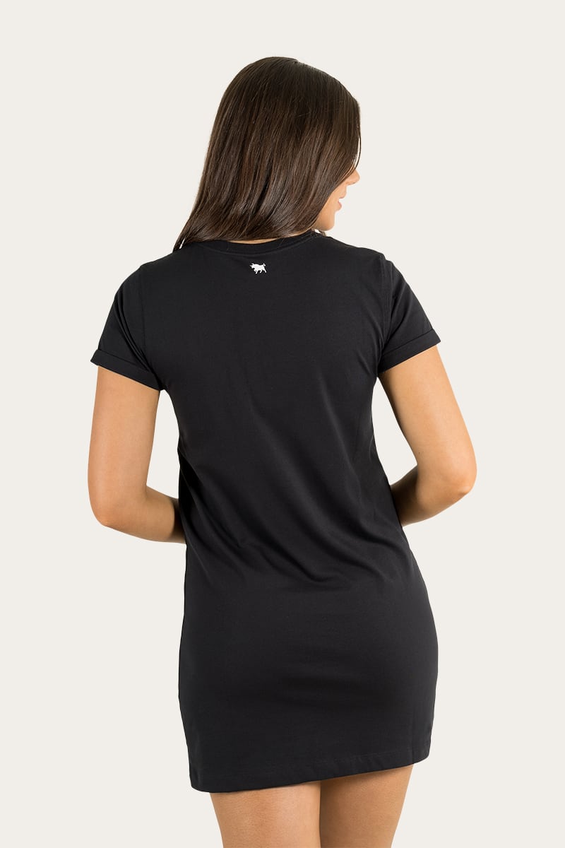 Delta Womens T-Shirt Dress - Black