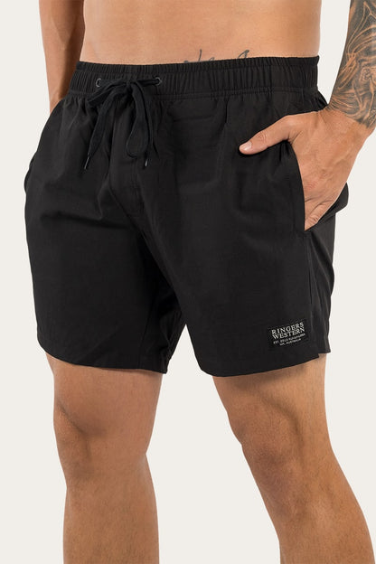 AVOCA Mens Swim Short - Black