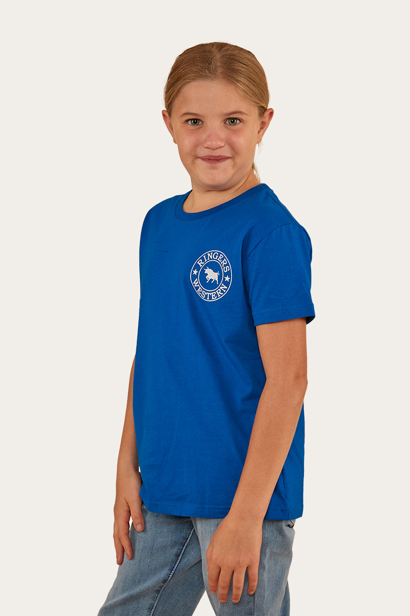 Signature Bull Kids Classic Fit T-Shirt - Snorkel Blue/White