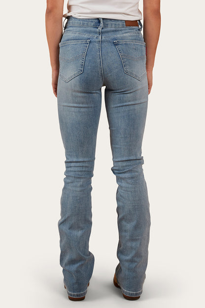 Penny Womens High-Rise Bootleg Jeans - Light Blue