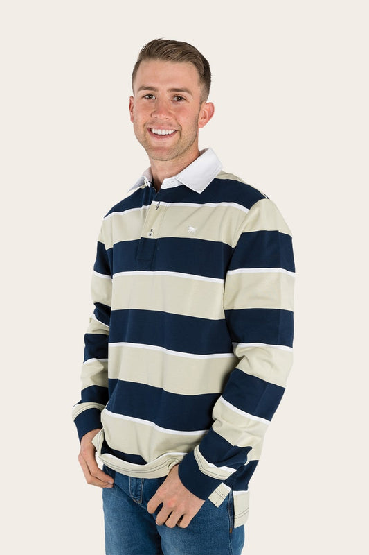 Regency Mens Rugby Jersey - Navy/Beige