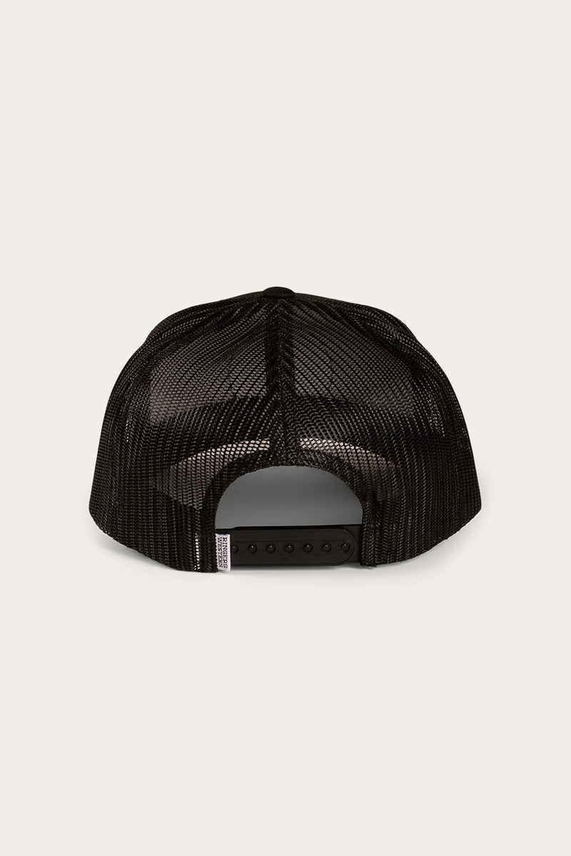 Signature Bull Trucker Cap - Black/Black