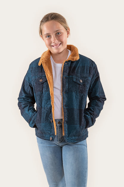 Everton Kids Corduroy Jacket - Petrol Blue