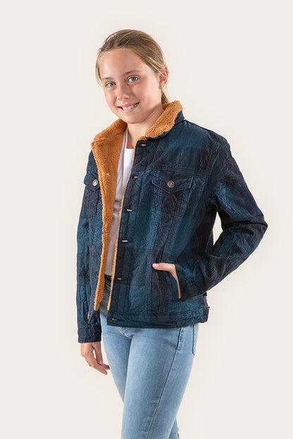 Everton Kids Corduroy Jacket - Petrol Blue