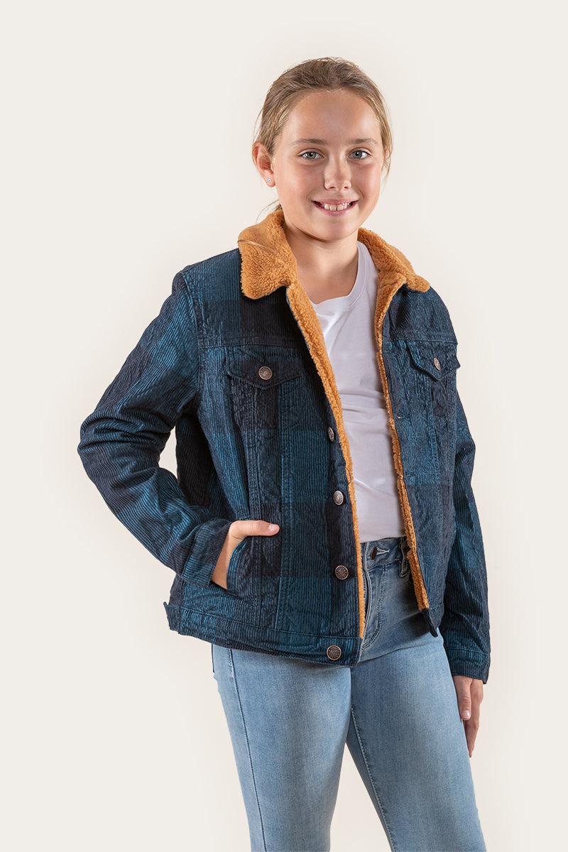 Everton Kids Corduroy Jacket - Petrol Blue