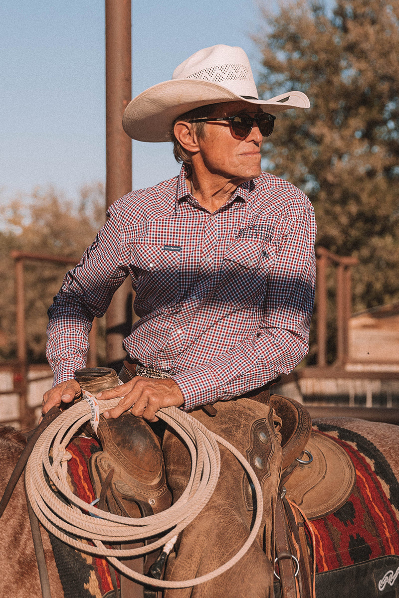 Maverick Mens Western Shirt - Red