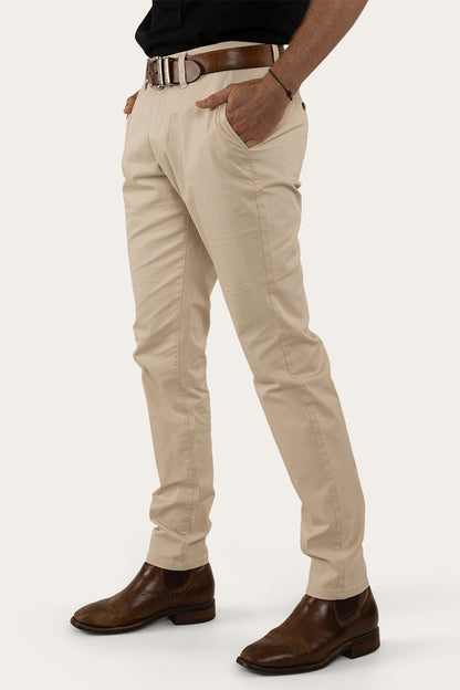 Parsons Mens Slim Fit Chino Pant - Bone