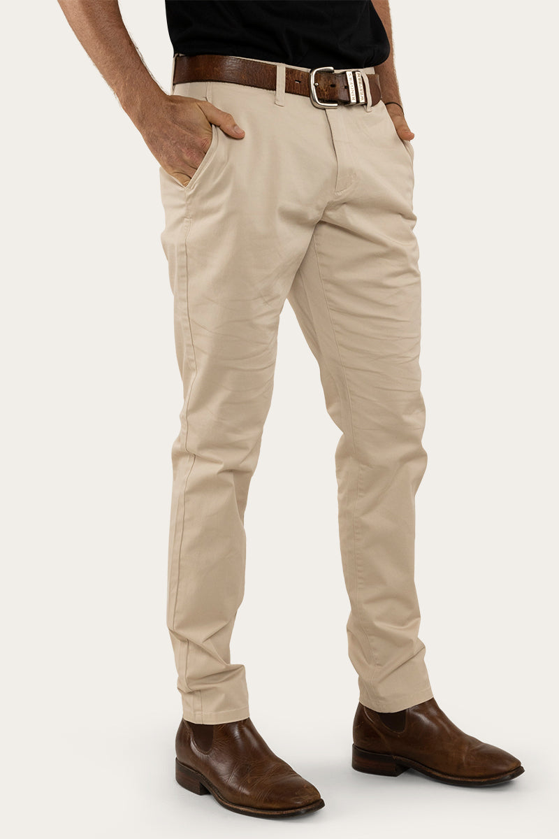 Parsons Mens Slim Fit Chino Pant - Bone