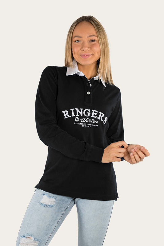 Portland Womens Rugby Jersey - Black