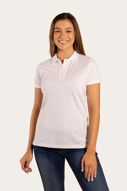 Essential Womens Polo - White