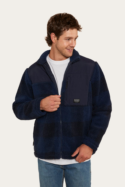 Glenrowan Mens Zip Thru Jacket - Navy