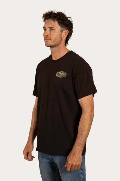 Servo Mens Loose Fit T-Shirt - Black/Camo