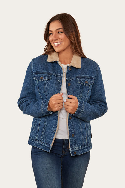 Killawarra Womens Jacket - Mid Wash Blue