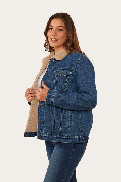 Killawarra Womens Jacket - Mid Wash Blue