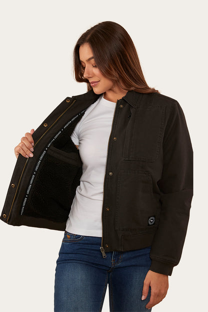 Mulgrave Womens Jacket - Washed Black