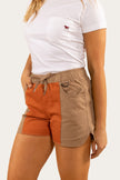 Tora Womens Heavy Weight Ruggers - Tawny Brown/Rust