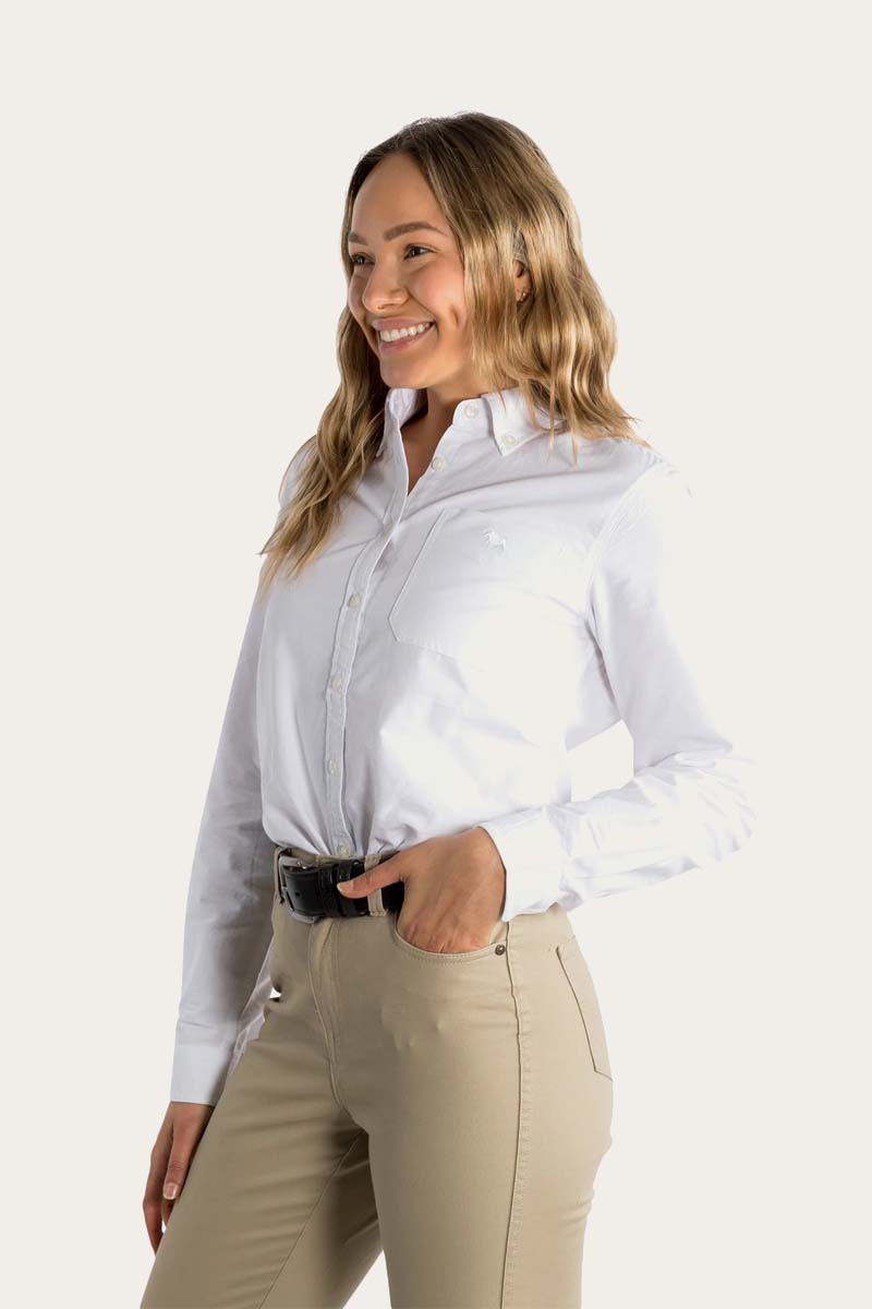 Centenary Womens Semi Fitted Dress Shirt - White