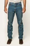 Barrington Mens Slim Fit Jeans - Mid Wash Blue