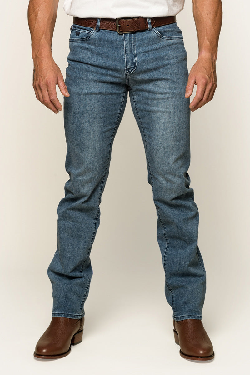 Mitchell Mens Straight Leg Jean - Light Blue