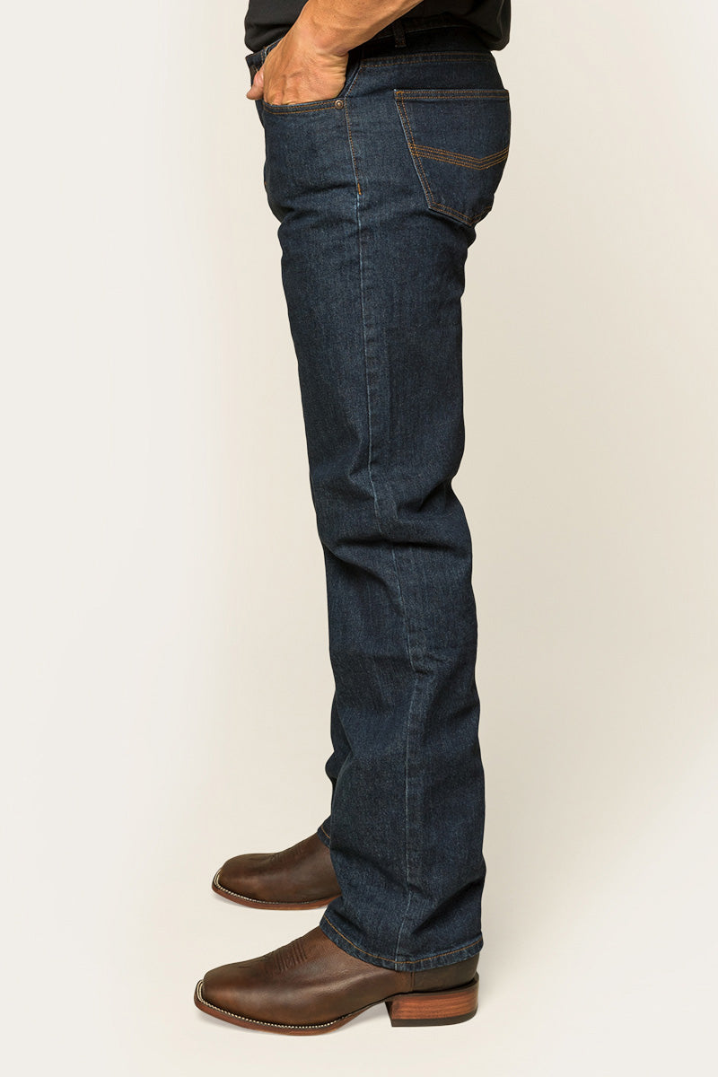 Sturt Mens Relaxed Leg Jeans - Dark Blue