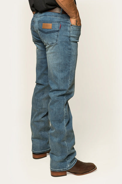 Sturt Mens Relaxed Leg Jeans - Light Blue